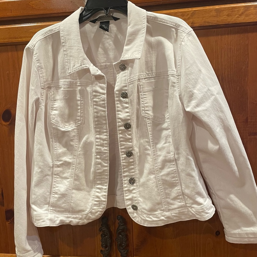 White Blue jean jacket